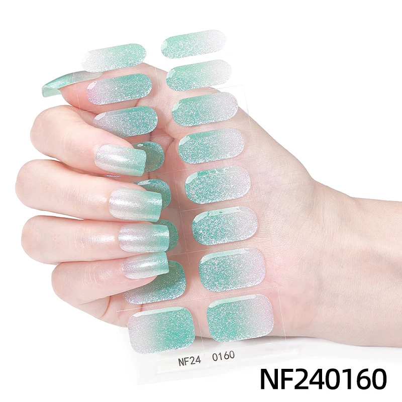 Elegante French Tip Nagelaufkleber
