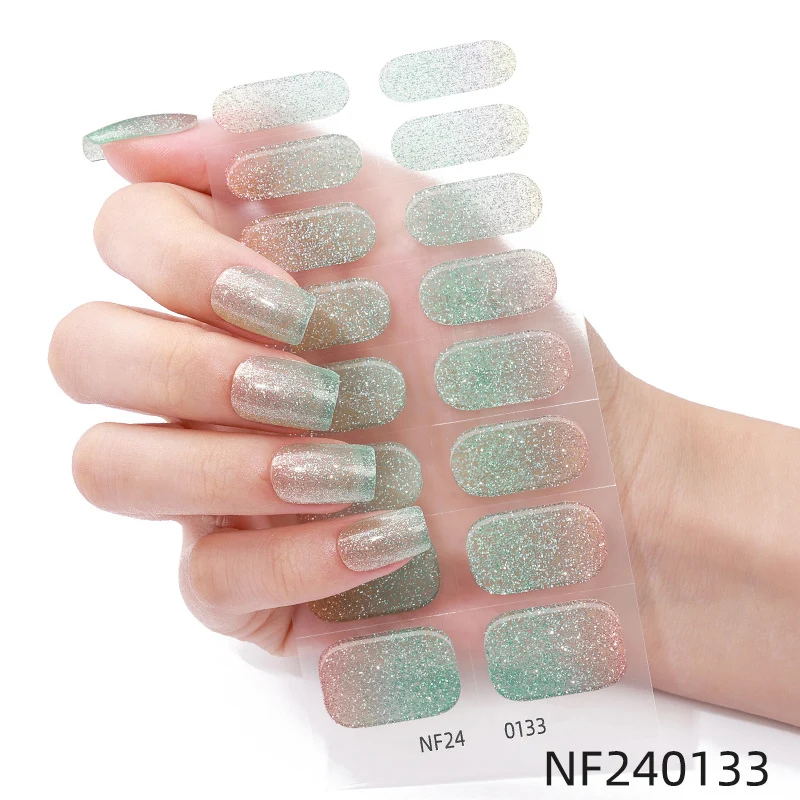 Elegante French Tip Nagelaufkleber