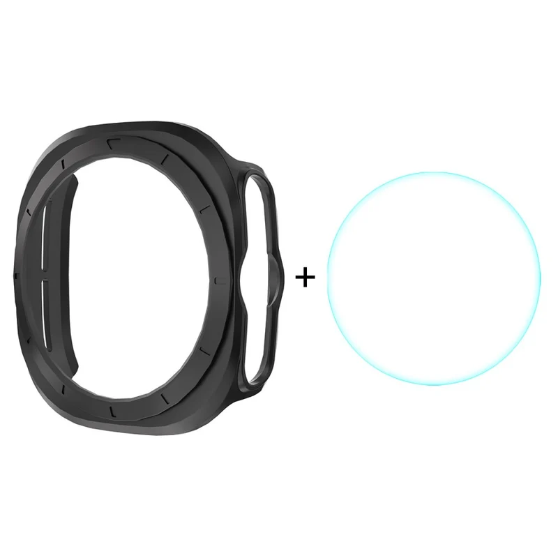 Weich Samsung Galaxy Watch Ultra 47mm Hülle mit Displayschutz in Silikon