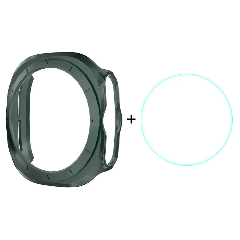 Weich Samsung Galaxy Watch Ultra 47mm Hülle mit Displayschutz in Silikon