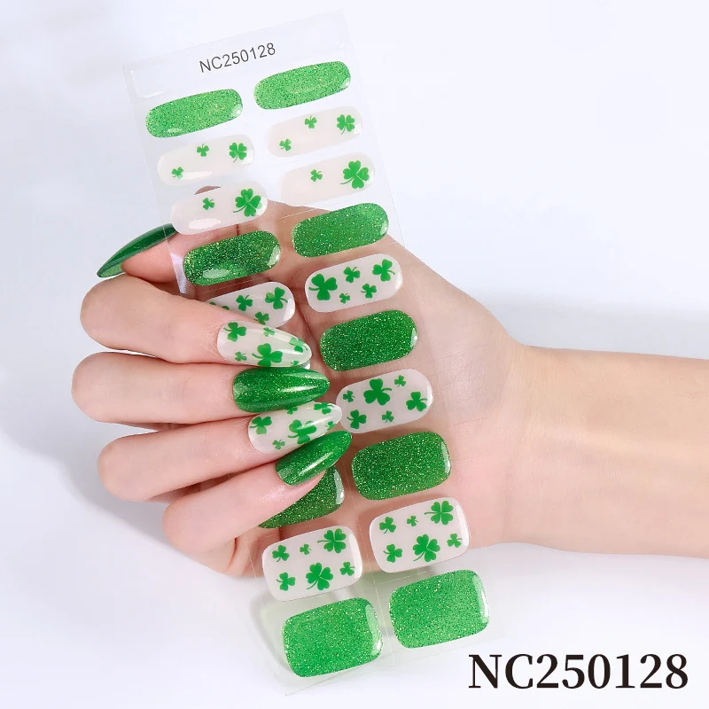 Botanische Nagelkunst Aufkleber