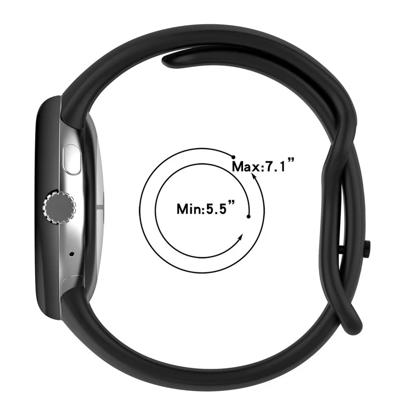 Wirklich Angenehm Google Pixel Watch 3 XL 45mm Silikon Armband