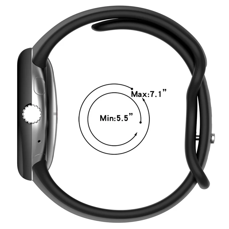 Weich Google Pixel Watch 3 XL 45mm Silikon Armband