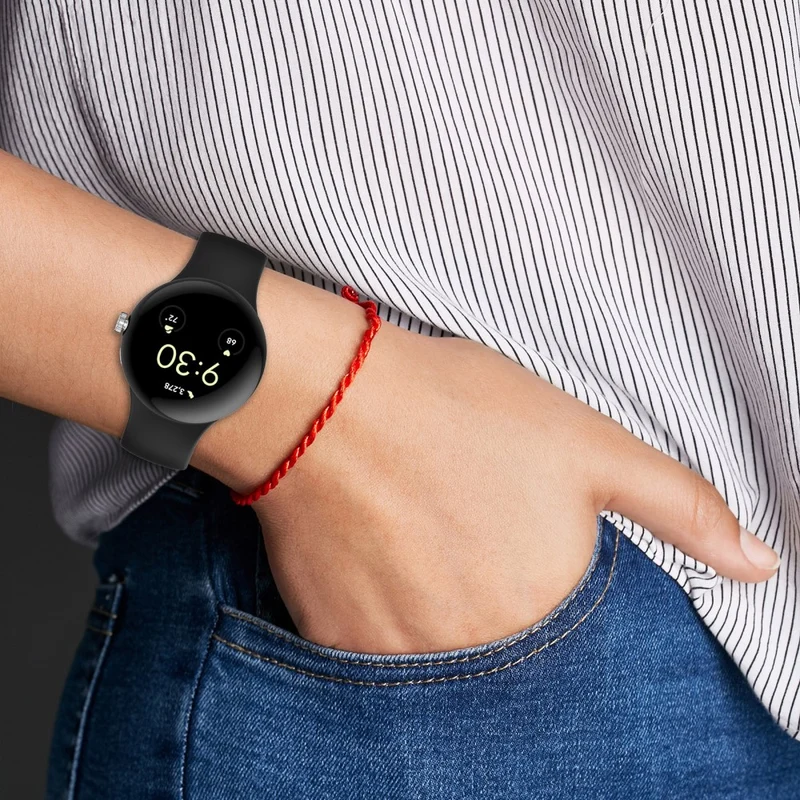 Weich Google Pixel Watch 3 XL 45mm Silikon Armband
