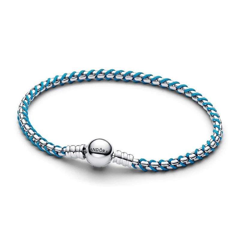 Pandora Türkis Kordel Schlangen Gliederarmband 593816C01-19