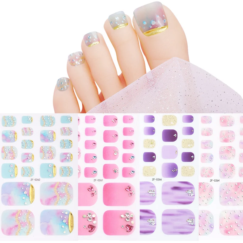 Gradient-Nagelkunst-Sticker