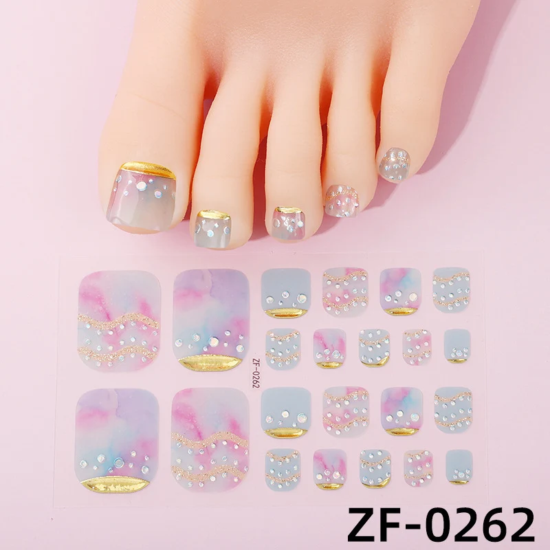 Gradient-Nagelkunst-Sticker