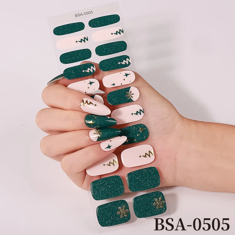 Künstlerische florale Nail Wraps