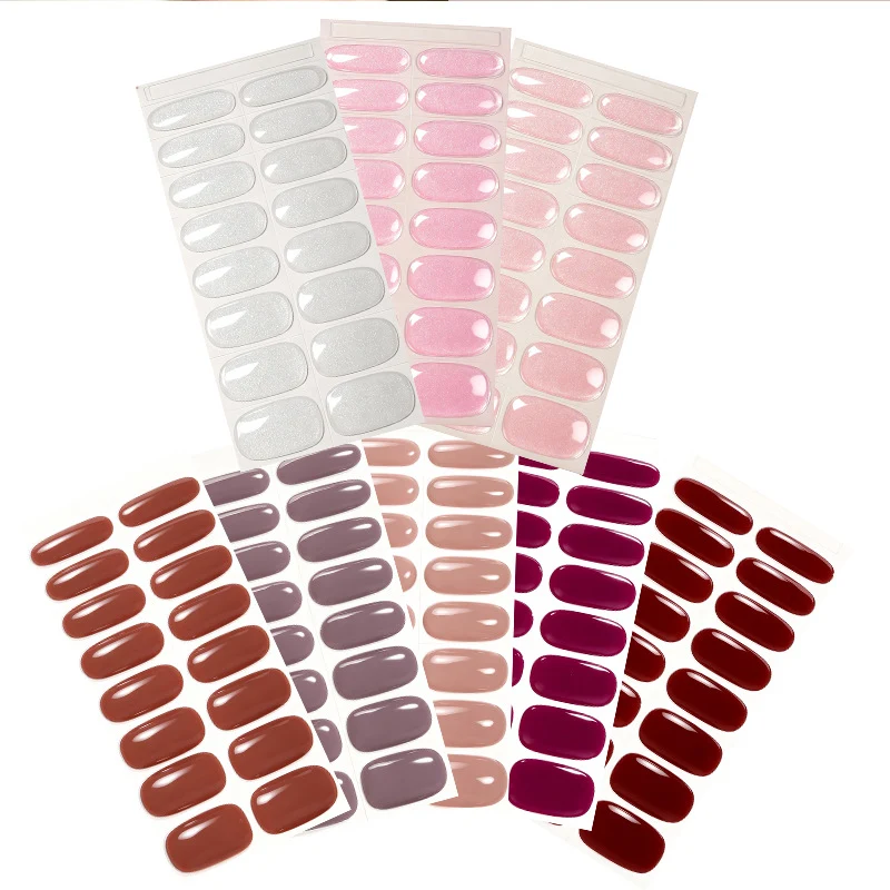 Glänzende Press-On Nail Wraps