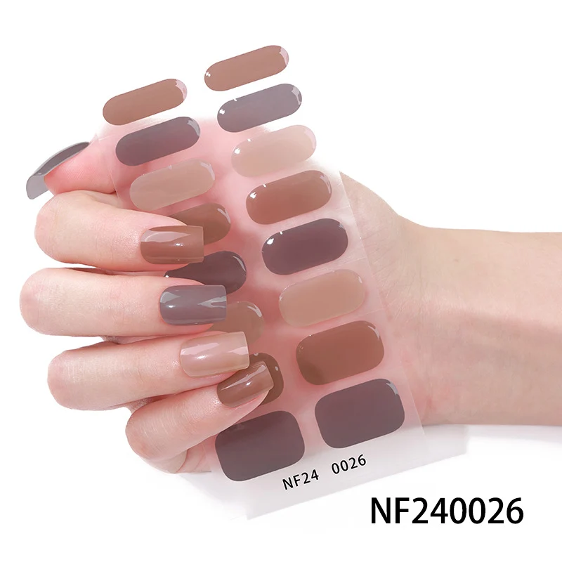 Glänzende Finish Gel-Nagel-Wickel