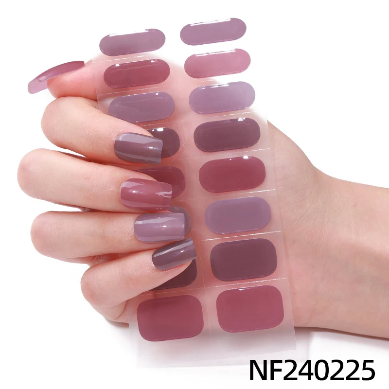 Glänzende Finish Gel-Nagel-Wickel