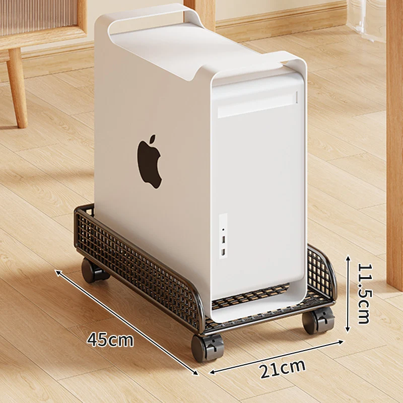 Rolling Mesh CPU Tower Stand mit verriegelbaren Rollen