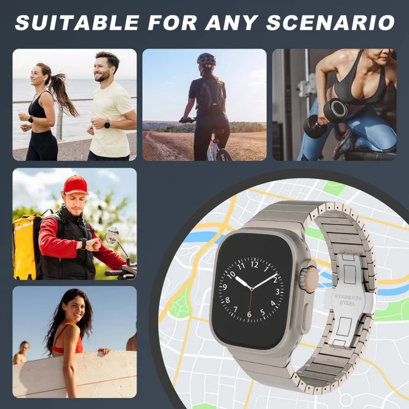 Super Robust Apple Smartwatch Metall Universell Armband
