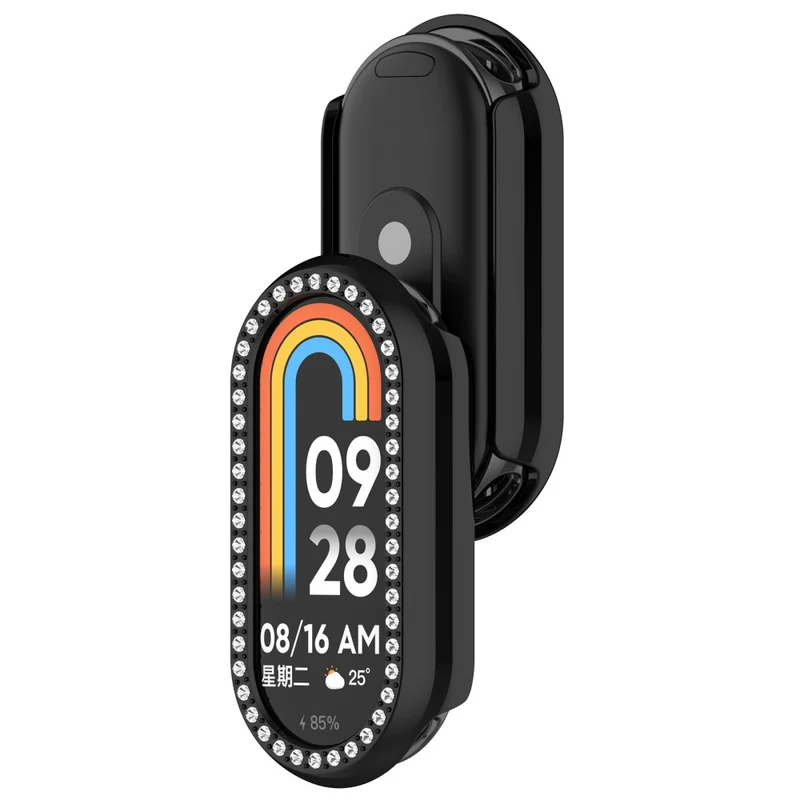 Zäh Xiaomi Mi Band 9 Plastik und Strass Hülle