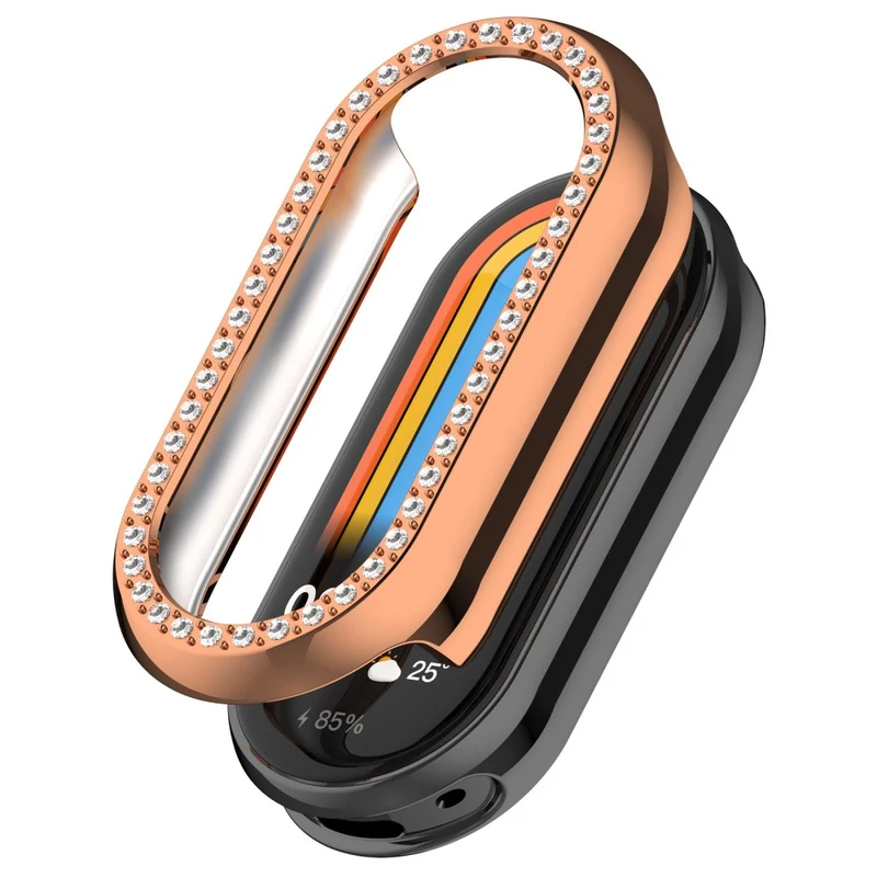 Zäh Xiaomi Mi Band 9 Plastik und Strass Hülle