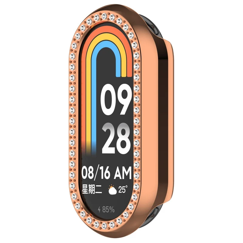 Zäh Xiaomi Mi Band 9 Plastik und Strass Hülle