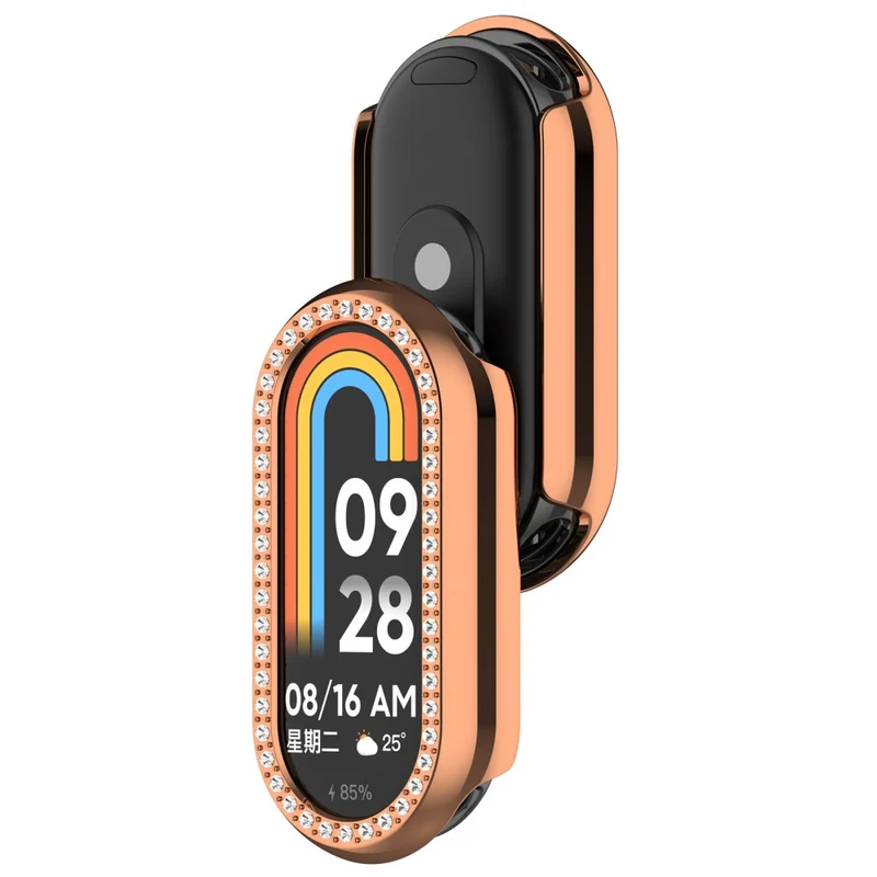 Zäh Xiaomi Mi Band 9 Plastik und Strass Hülle