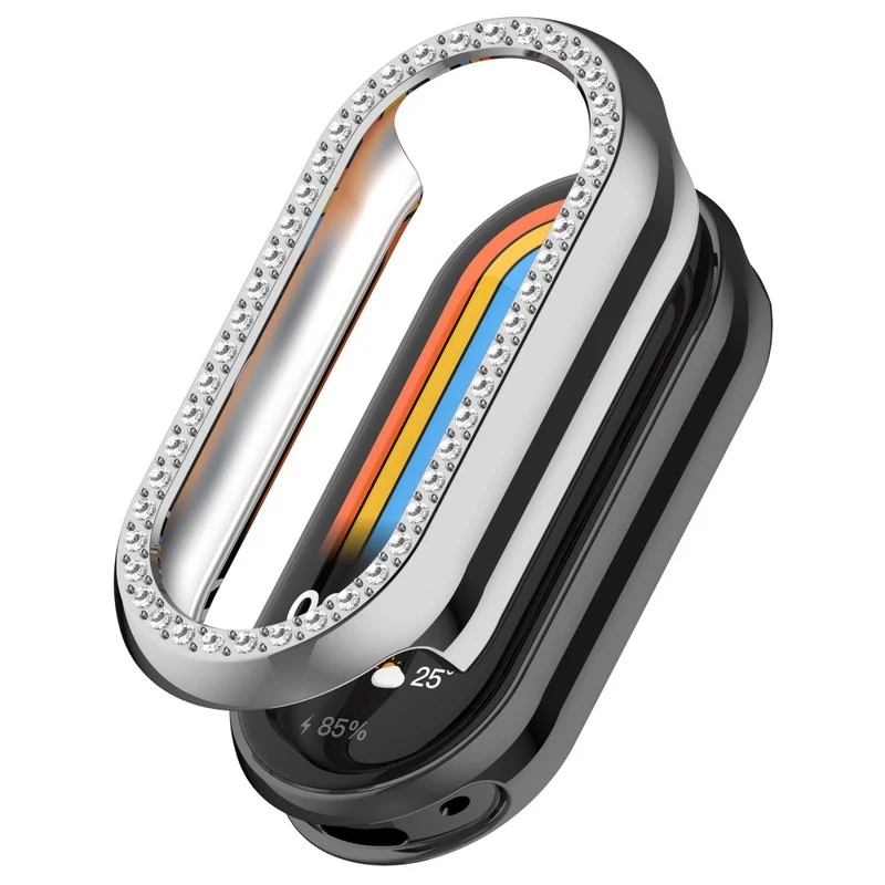 Zäh Xiaomi Mi Band 9 Plastik und Strass Hülle