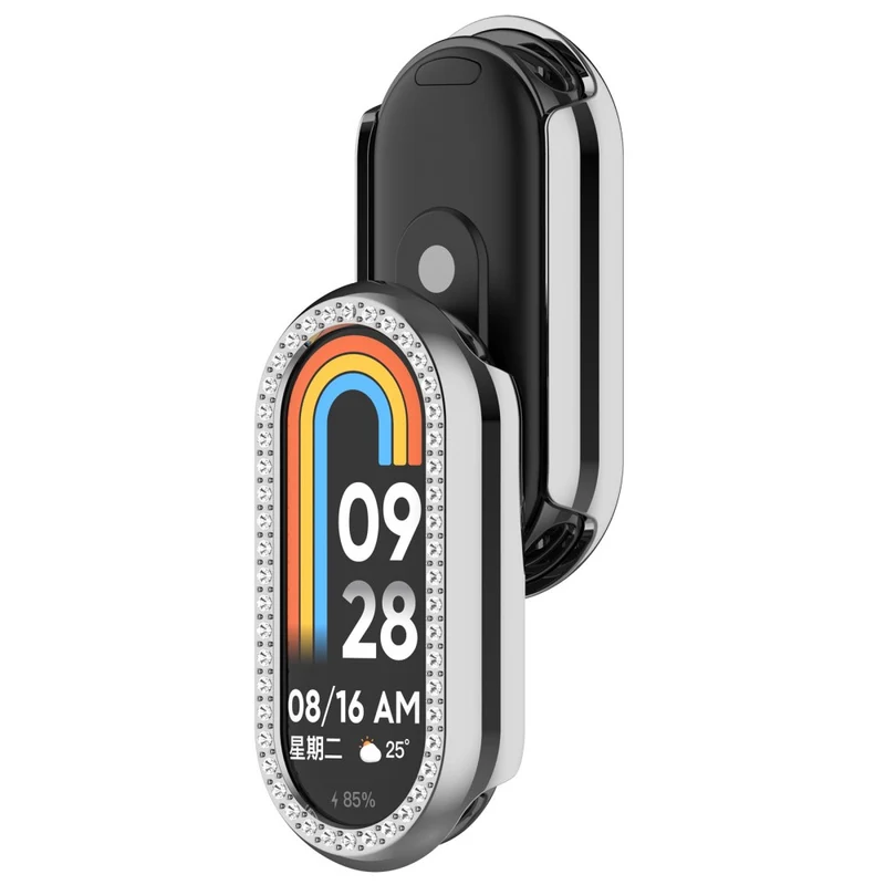 Zäh Xiaomi Mi Band 9 Plastik und Strass Hülle