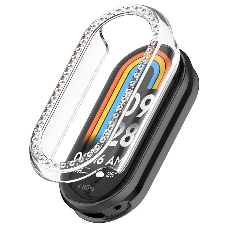 Zäh Xiaomi Mi Band 9 Plastik und Strass Hülle