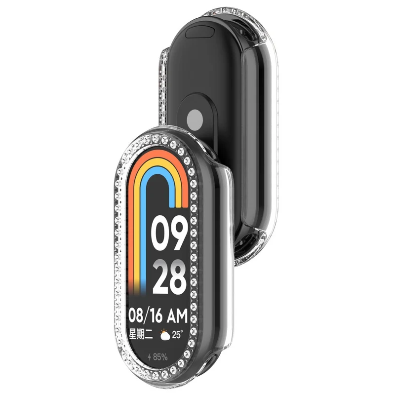 Zäh Xiaomi Mi Band 9 Plastik und Strass Hülle