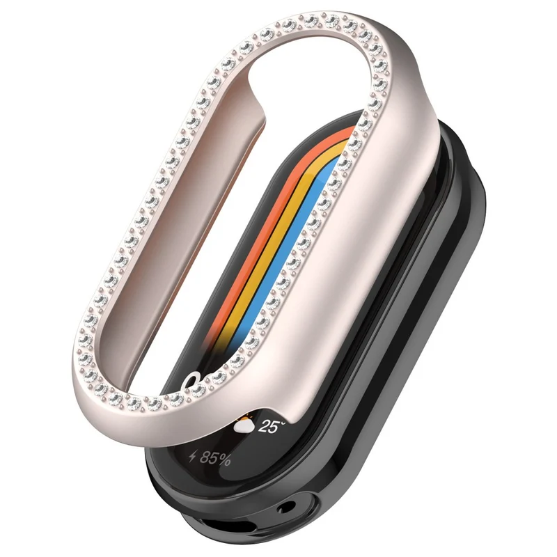 Zäh Xiaomi Mi Band 9 Plastik und Strass Hülle