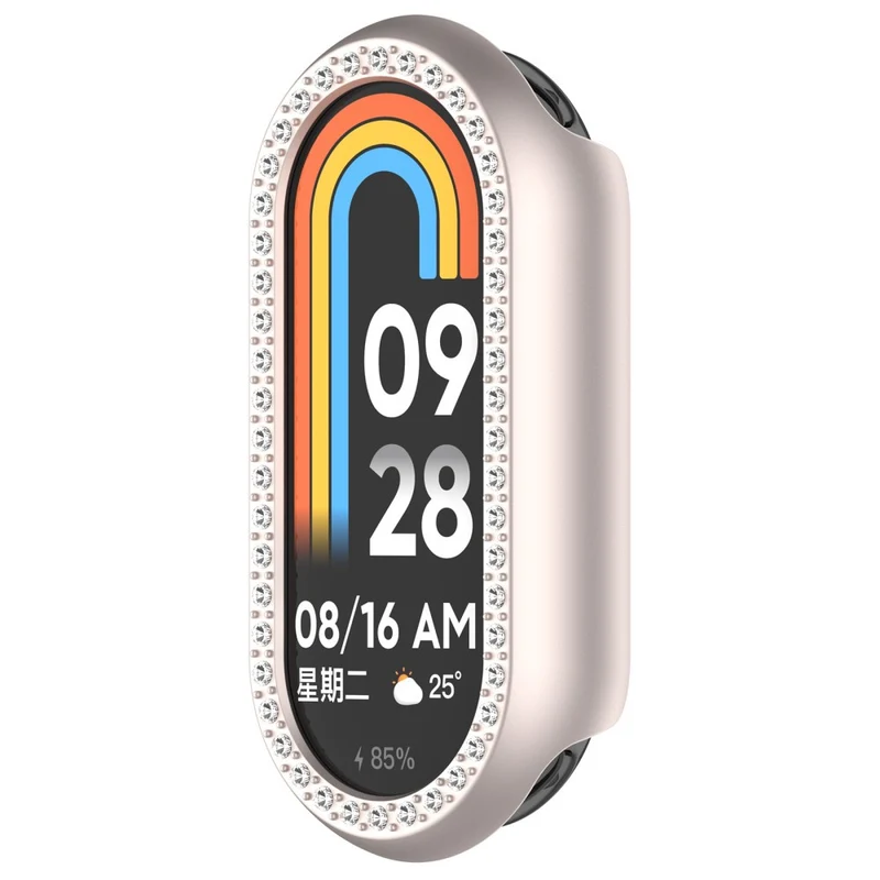Zäh Xiaomi Mi Band 9 Plastik und Strass Hülle