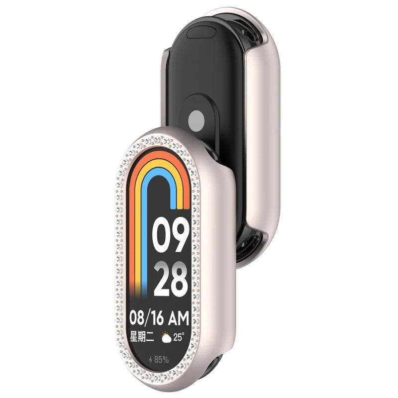 Zäh Xiaomi Mi Band 9 Plastik und Strass Hülle