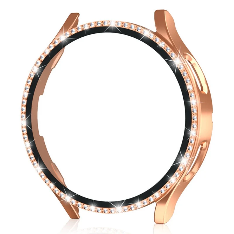 Unglaublich Gut Samsung Galaxy Watch 7 40mm Hülle mit Displayschutz in Glas und Strass