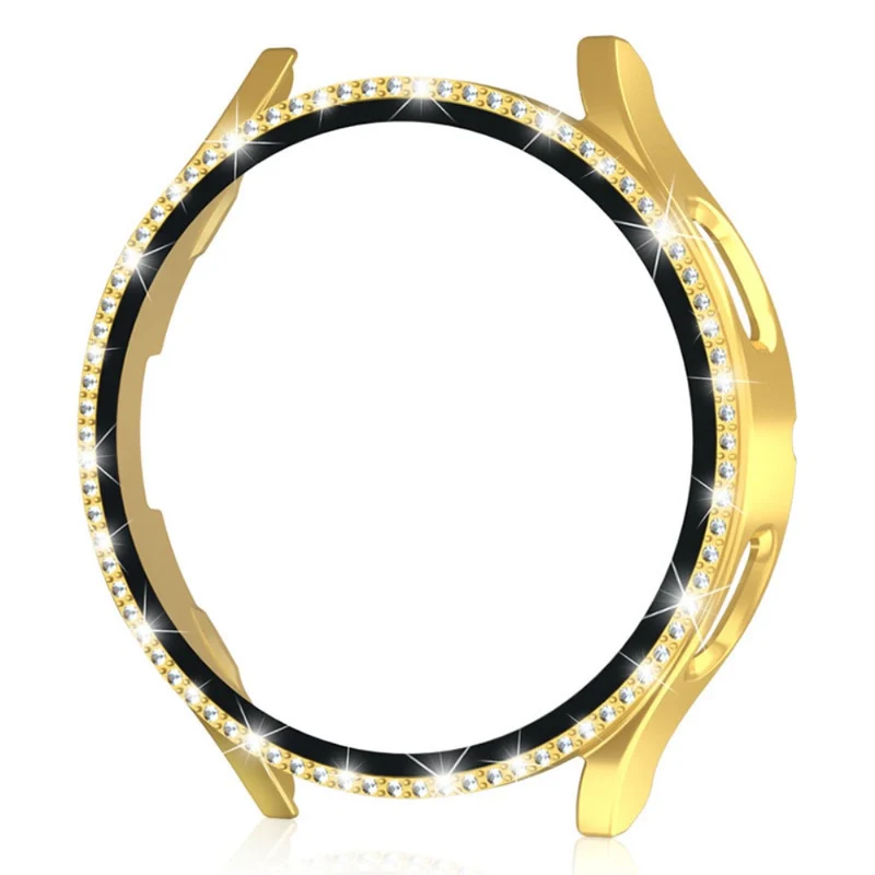 Absolut Schön Samsung Galaxy Watch 7 44mm Hülle mit Displayschutz in Glas und Strass