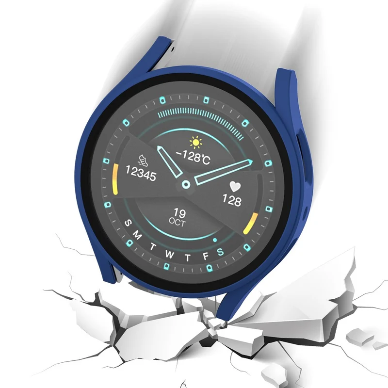 Robust Samsung Galaxy Watch 7 40mm Hülle mit Displayschutz in Glas und Plastik