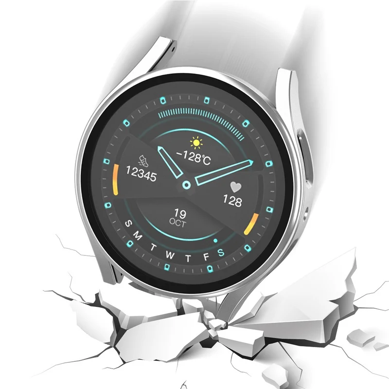 Robust Samsung Galaxy Watch 7 40mm Hülle mit Displayschutz in Glas und Plastik