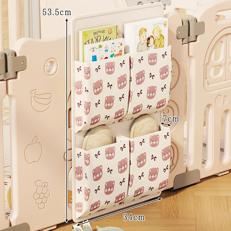 Multi-Taschen Laufstall Organizer Tasche für das Kinderzimmer mit niedlichem Bärenmuster