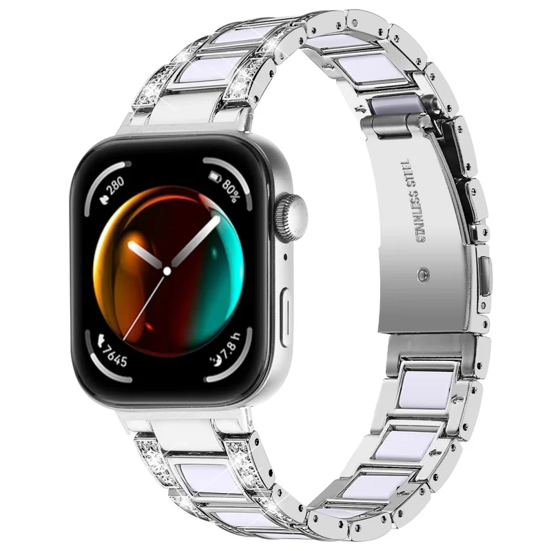 Absolut Stark Huawei Watch Fit 3 Metall Und Strass Armband