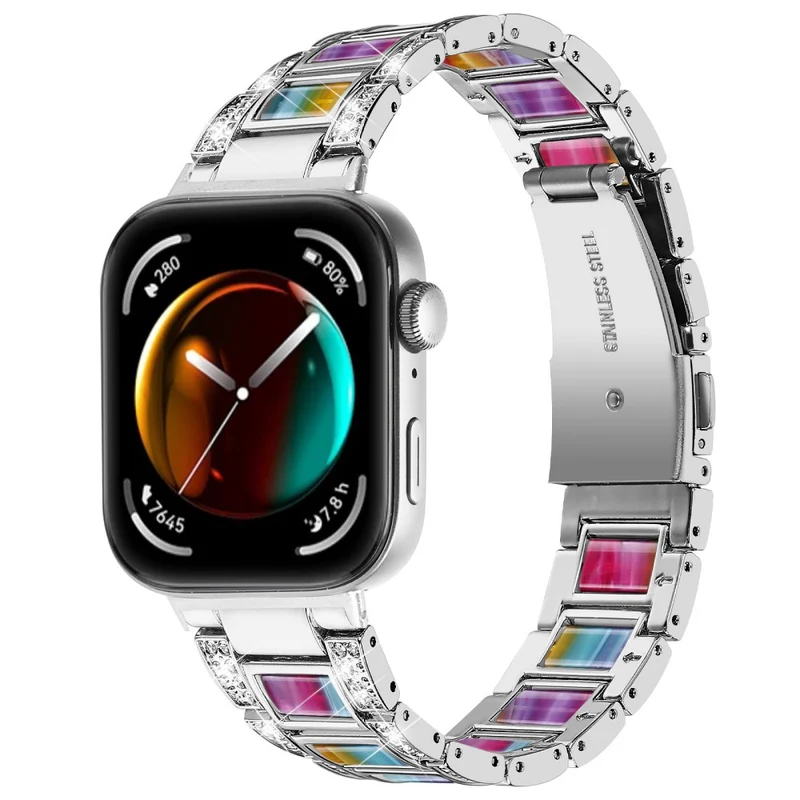Absolut Stark Huawei Watch Fit 3 Metall Und Strass Armband