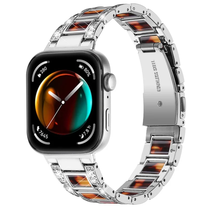 Absolut Stark Huawei Watch Fit 3 Metall Und Strass Armband