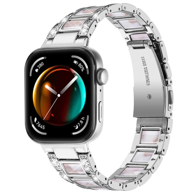 Absolut Stark Huawei Watch Fit 3 Metall Und Strass Armband