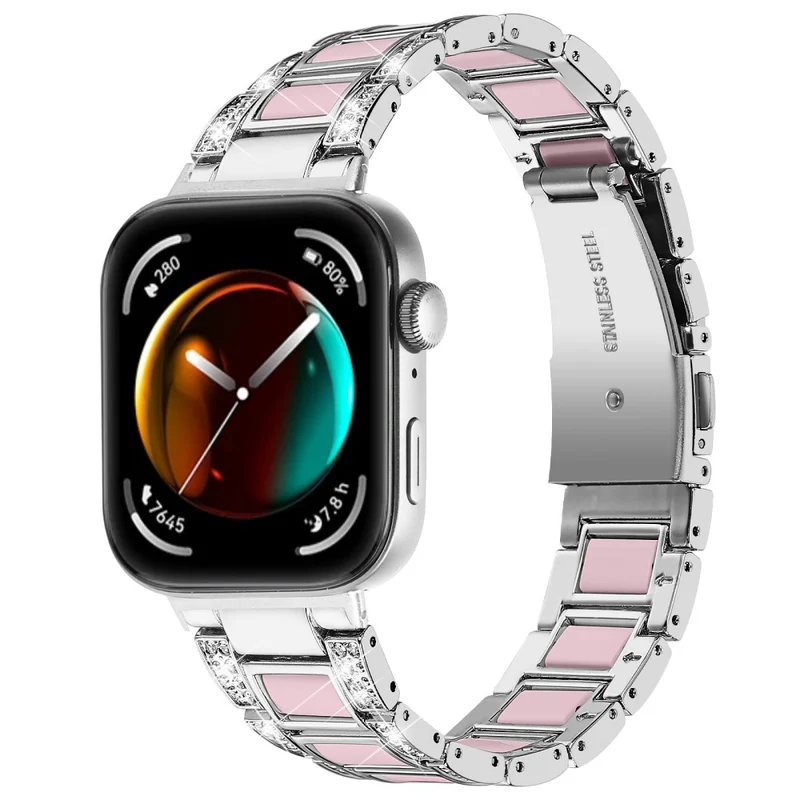 Absolut Stark Huawei Watch Fit 3 Metall Und Strass Armband