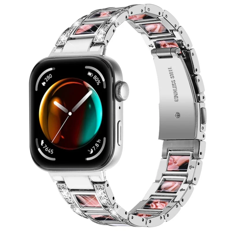 Absolut Stark Huawei Watch Fit 3 Metall Und Strass Armband