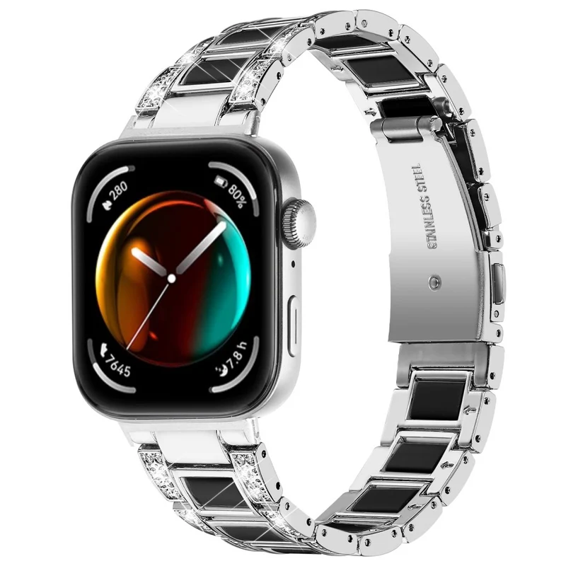Absolut Stark Huawei Watch Fit 3 Metall Und Strass Armband