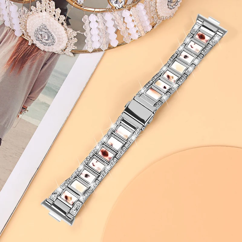 Absolut Stark Huawei Watch Fit 3 Metall Und Strass Armband