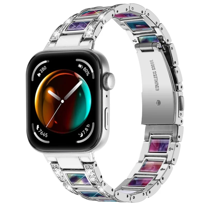 Absolut Stark Huawei Watch Fit 3 Metall Und Strass Armband