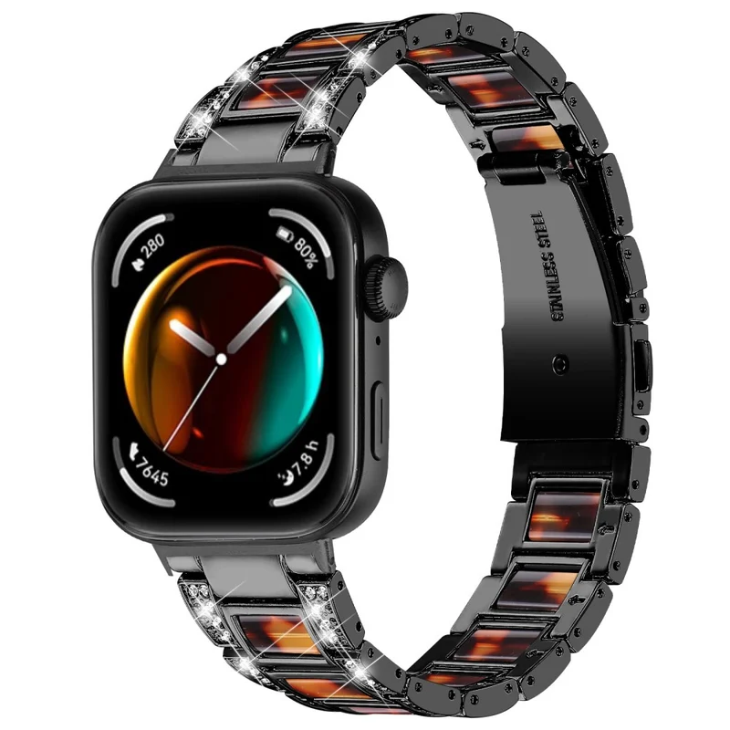 Wirklich Schön Huawei Watch Fit 3 Metall Und Strass Armband