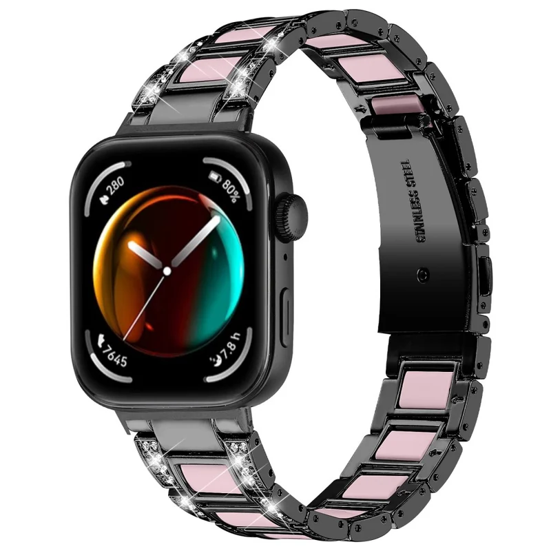 Wirklich Schön Huawei Watch Fit 3 Metall Und Strass Armband