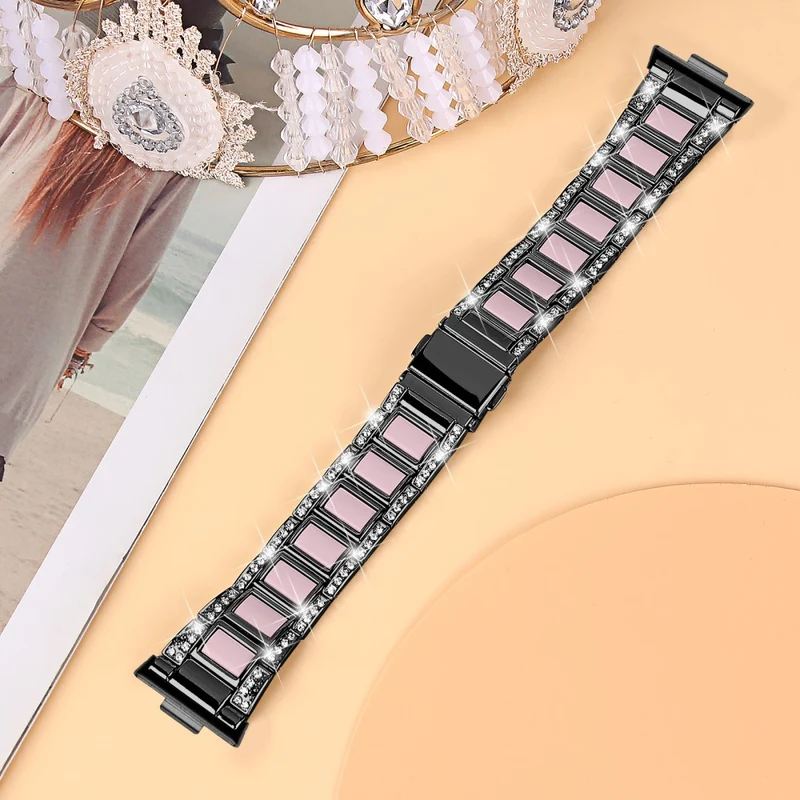 Wirklich Schön Huawei Watch Fit 3 Metall Und Strass Armband