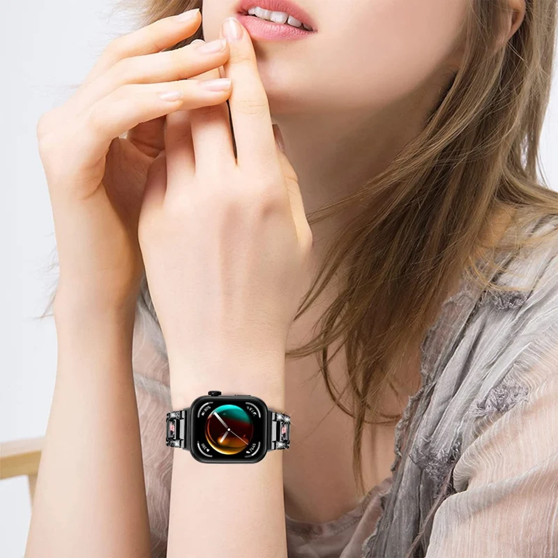 Wirklich Schön Huawei Watch Fit 3 Metall Und Strass Armband