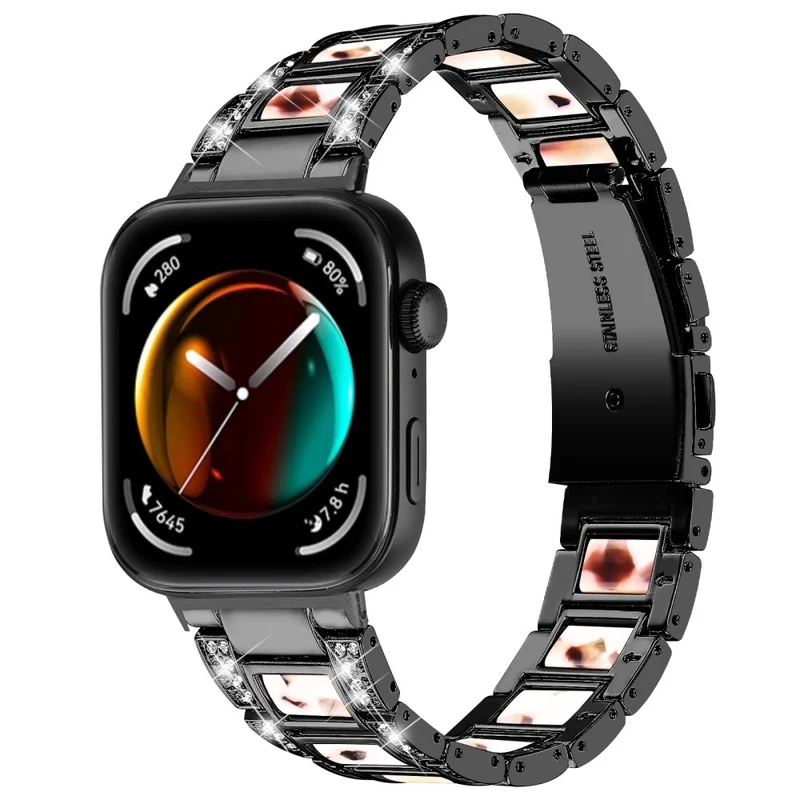 Wirklich Schön Huawei Watch Fit 3 Metall Und Strass Armband
