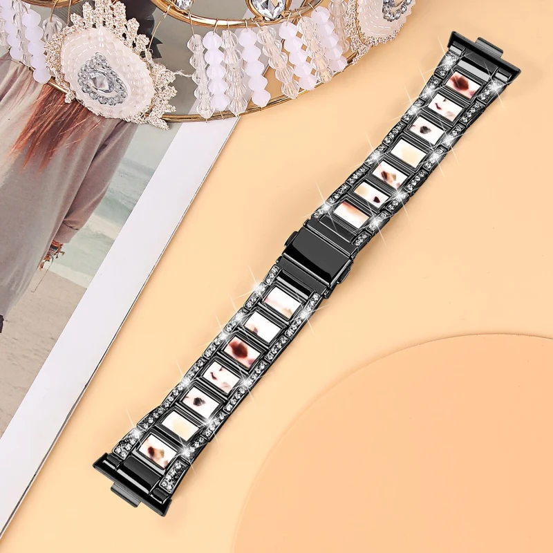 Wirklich Schön Huawei Watch Fit 3 Metall Und Strass Armband