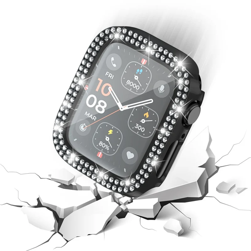 Apple Smartwatch Glas und Strass Universell Displayschutz