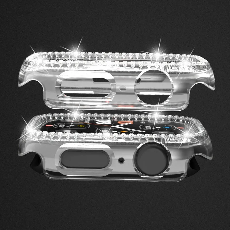 Apple Watch Ultra / Apple Watch Ultra 2 Plastik und Strass Universell Bumper
